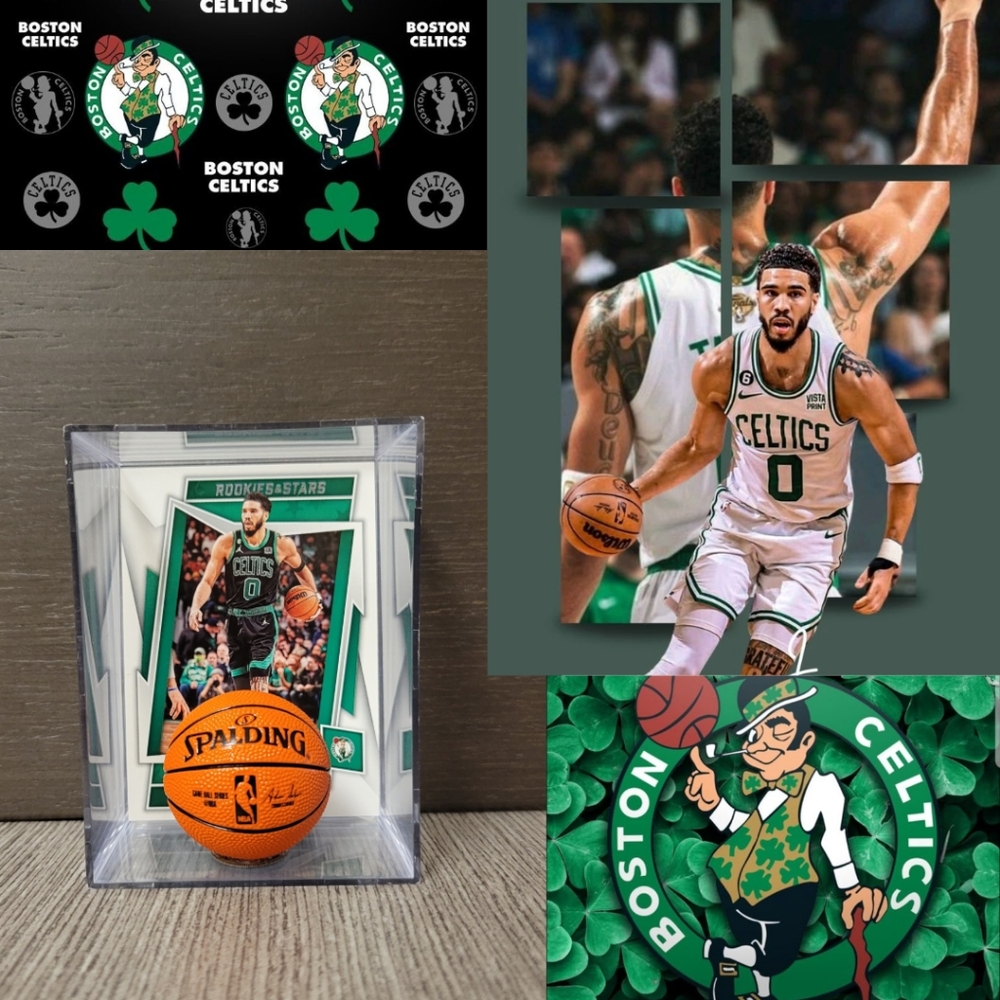 Jayson Tatum Boston Celtics Mini Basketball Sports Box